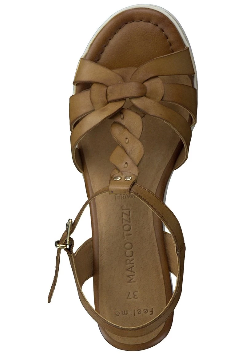 Marco Tozzi Sandales à Plateforme Cognac Antic Femme 2 Marco Tozzi Sandales à Plateforme Cognac Antic Femme – Image 2