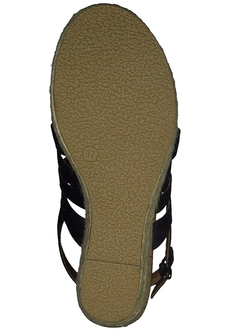 Marco Tozzi Sandales Compensées Black Antic Femme 4 Marco Tozzi Sandales Compensées Black Antic Femme – Image 4