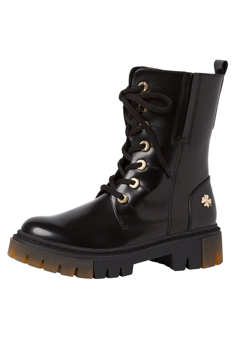 Marco Tozzi Femme BY GUIDO MARIA KRETSCHMER Bottines à Plateau Black Bru/gold 2 Marco Tozzi Femme BY GUIDO MARIA KRETSCHMER Bottines à Plateau Black Bru/gold – Image 2