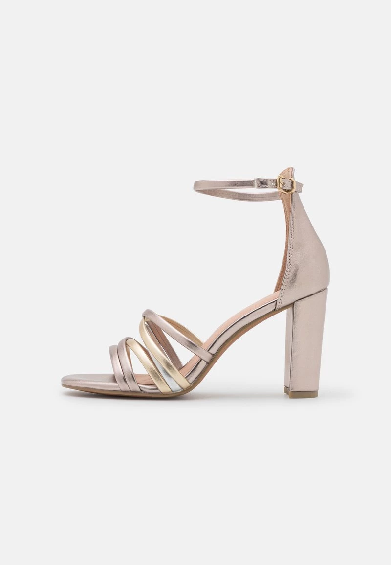 Marco Tozzi Sandales à Talons Hauts Rose Metallic Femme 2 Marco Tozzi Sandales à Talons Hauts Rose Metallic Femme – Image 2