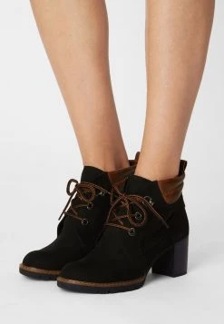 Marco Tozzi Bottines à Lacets Black Femme