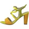 Marco Tozzi Femme Sandales à Talons Hauts Yellow Comb