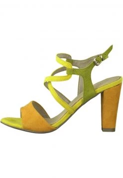 Marco Tozzi Femme Sandales à Talons Hauts Yellow Comb