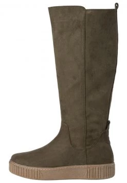 Marco Tozzi Femme Bottes à Plateau Khaki