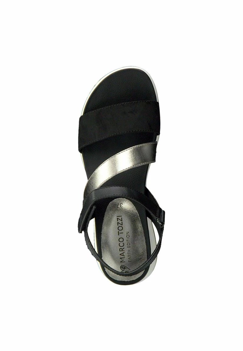 Marco Tozzi Femme Sandales à Plateforme Black Comb 2 Marco Tozzi Femme Sandales à Plateforme Black Comb – Image 2
