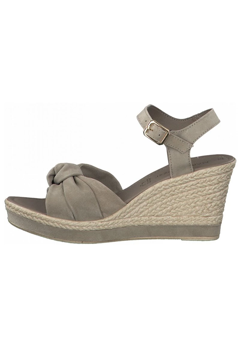 Marco Tozzi Femme Sandales Compensées Beige 1 Marco Tozzi Femme Sandales Compensées Beige