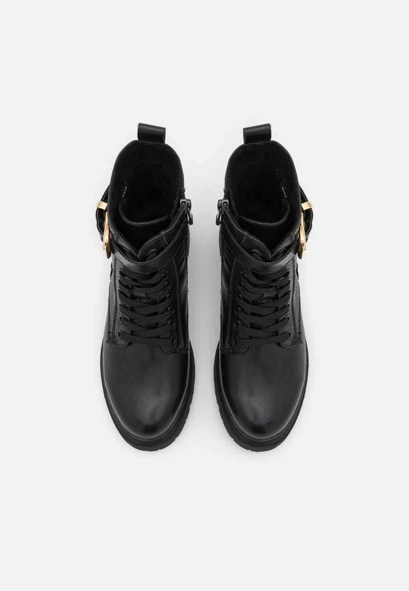 Marco Tozzi Femme Bottines à Lacets Black/gold 6 Marco Tozzi Femme Bottines à Lacets Black/gold – Image 6