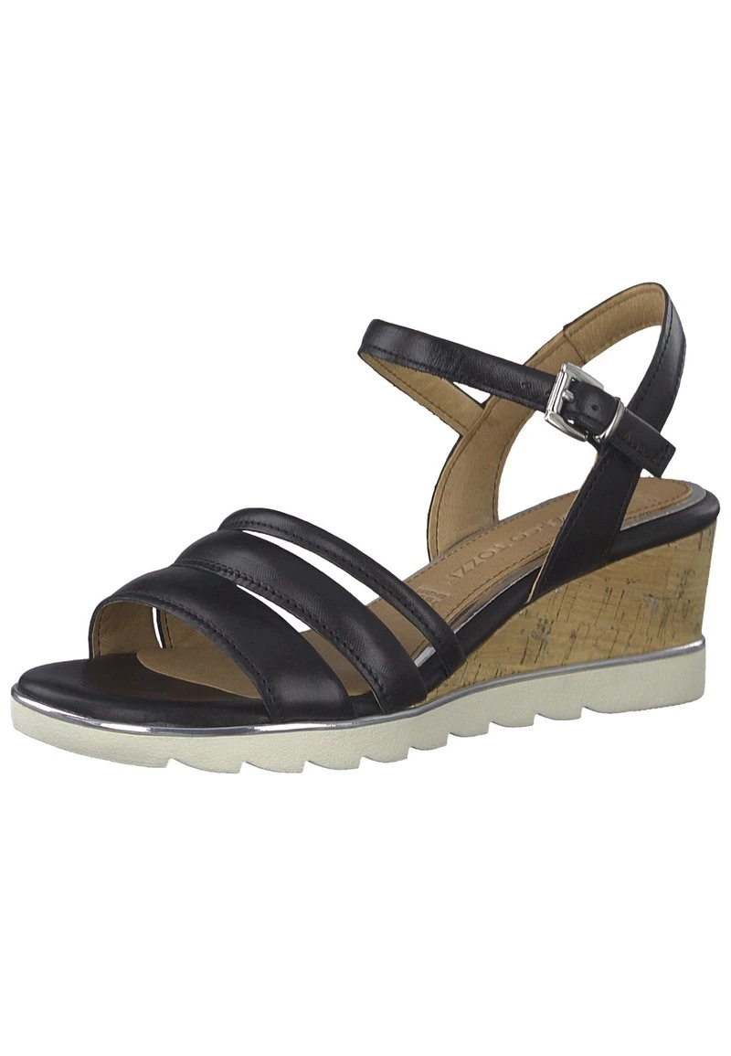 Marco Tozzi Femme Sandales Compensées Black 2 Marco Tozzi Femme Sandales Compensées Black – Image 2