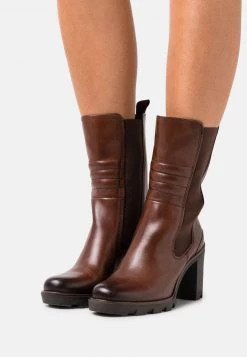 Marco Tozzi Bottines Cognac Antic Femme