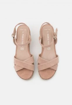 Marco Tozzi Sandales à Plateforme Nude Femme -Marco Tozzi Soldes Magasin 37eec21736574600bf1899bd3d6ee094
