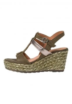 Marco Tozzi Sandales à Talons Hauts Khaki Comb Femme