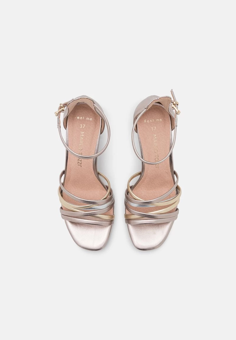 Marco Tozzi Sandales à Talons Hauts Rose Metallic Femme 6 Marco Tozzi Sandales à Talons Hauts Rose Metallic Femme – Image 6