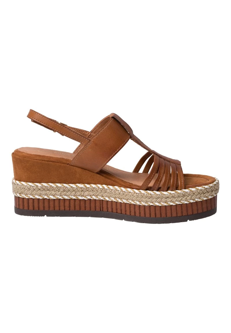 Marco Tozzi Sandales à Plateforme Cognac Antic Femme 5 Marco Tozzi Sandales à Plateforme Cognac Antic Femme – Image 5