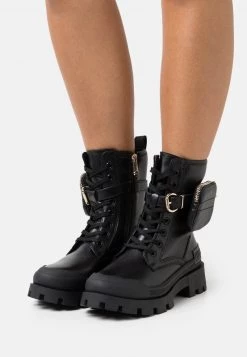 Marco Tozzi Femme Bottines à Plateau Black