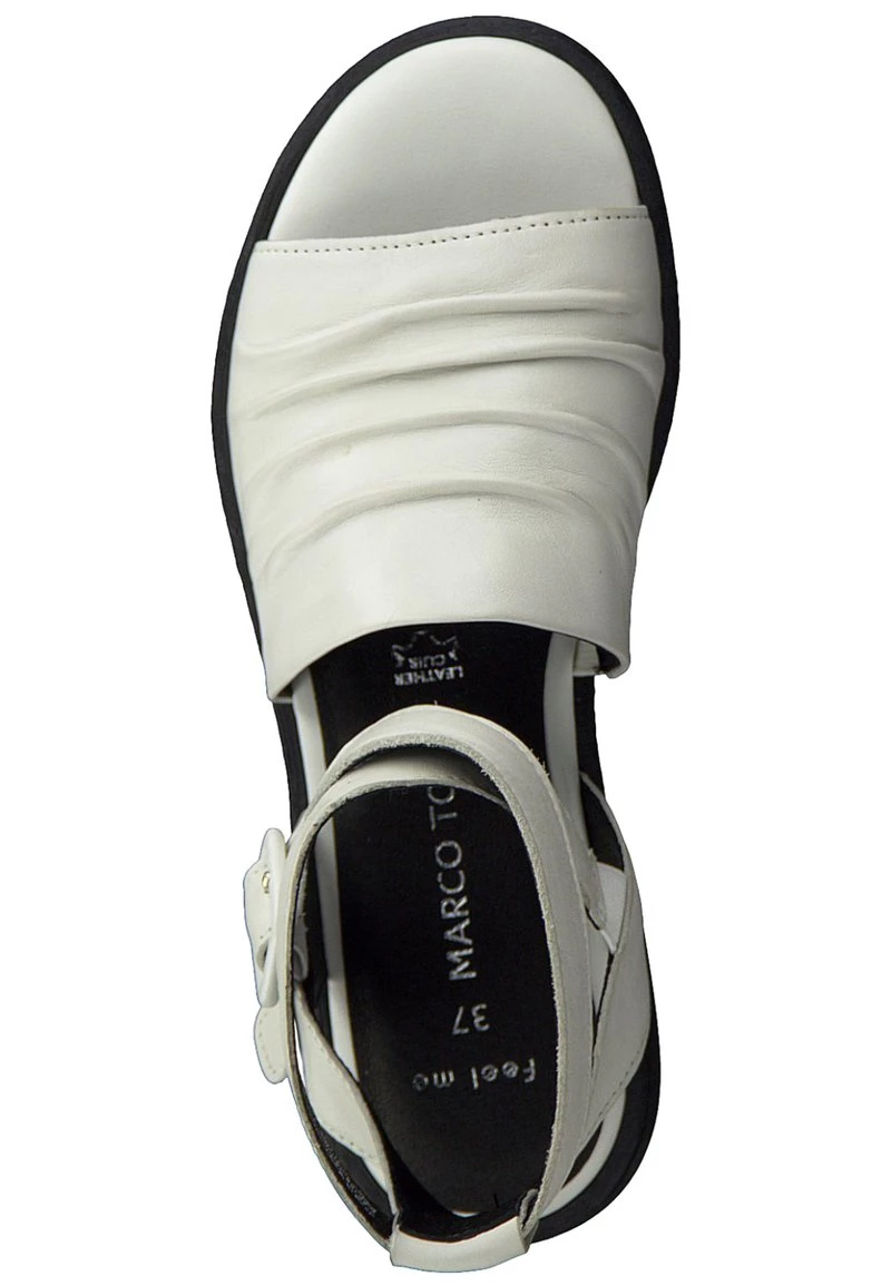 Marco Tozzi Femme Sandales Classiques / Spartiates White/black 2 Marco Tozzi Femme Sandales Classiques / Spartiates White/black – Image 2
