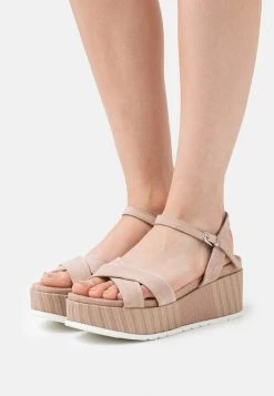 Marco Tozzi Sandales à Plateforme Nude Femme