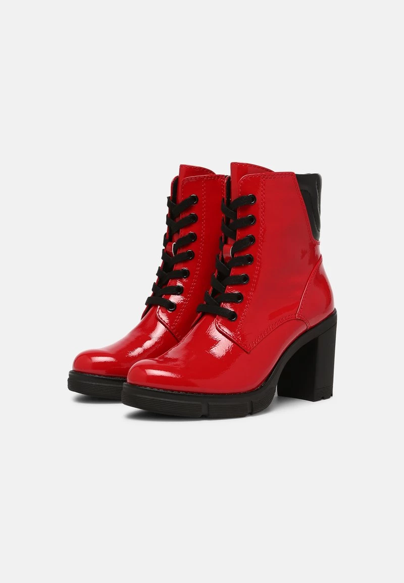 Marco Tozzi Bottines à Plateau Red Femme 3 Marco Tozzi Bottines à Plateau Red Femme – Image 3