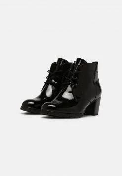 Marco Tozzi Bottines à Lacets Black Patent Femme -Marco Tozzi Soldes Magasin 5c5d986f748d481da7ef6c1d9ae78741