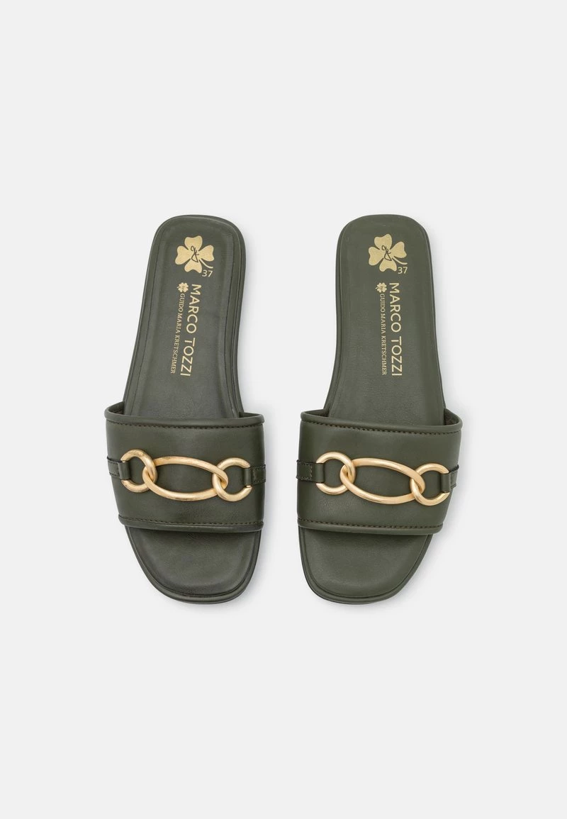 Marco Tozzi BY GUIDO MARIA KRETSCHMER Mules Khaki Femme 6 Marco Tozzi BY GUIDO MARIA KRETSCHMER Mules Khaki Femme – Image 6
