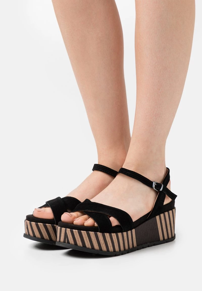 Marco Tozzi Sandales à Plateforme Black Femme 1 Marco Tozzi Sandales à Plateforme Black Femme