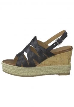 Marco Tozzi Sandales Compensées Black Antic Femme