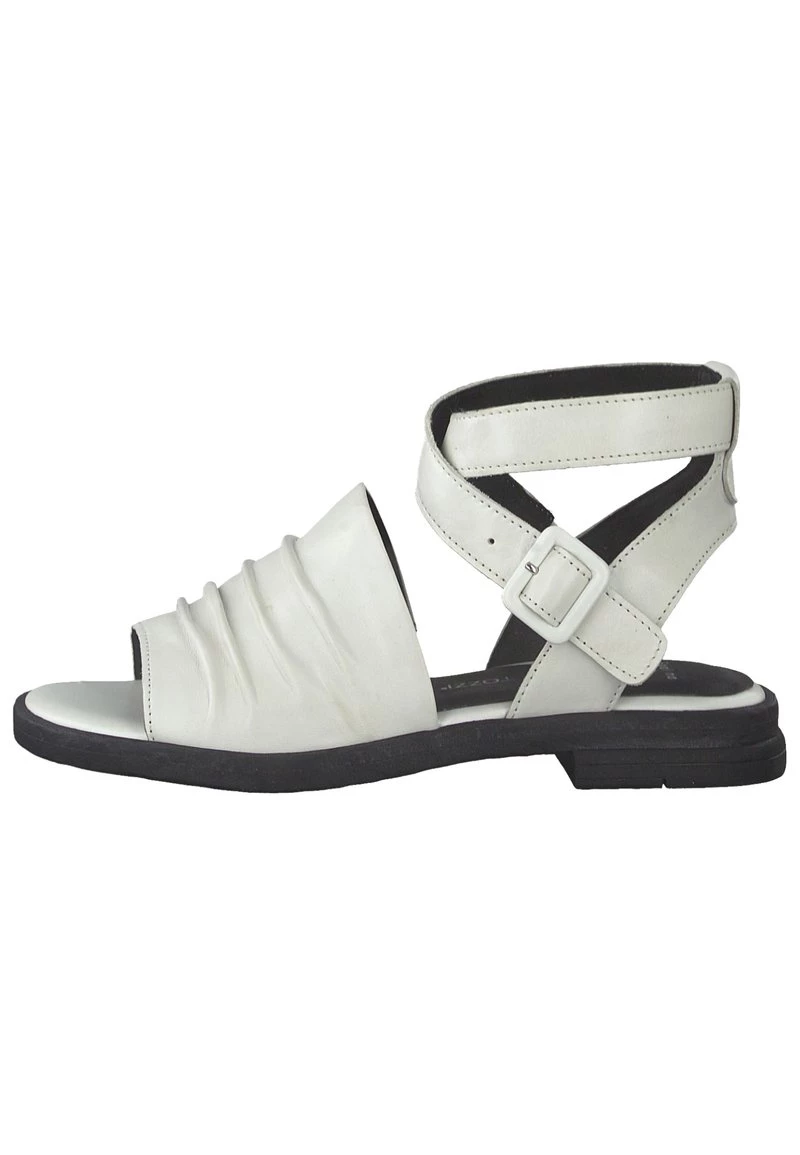 Marco Tozzi Femme Sandales Classiques / Spartiates White/black 1 Marco Tozzi Femme Sandales Classiques / Spartiates White/black