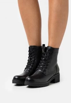 Marco Tozzi Bottines à Plateau Black Antic Femme