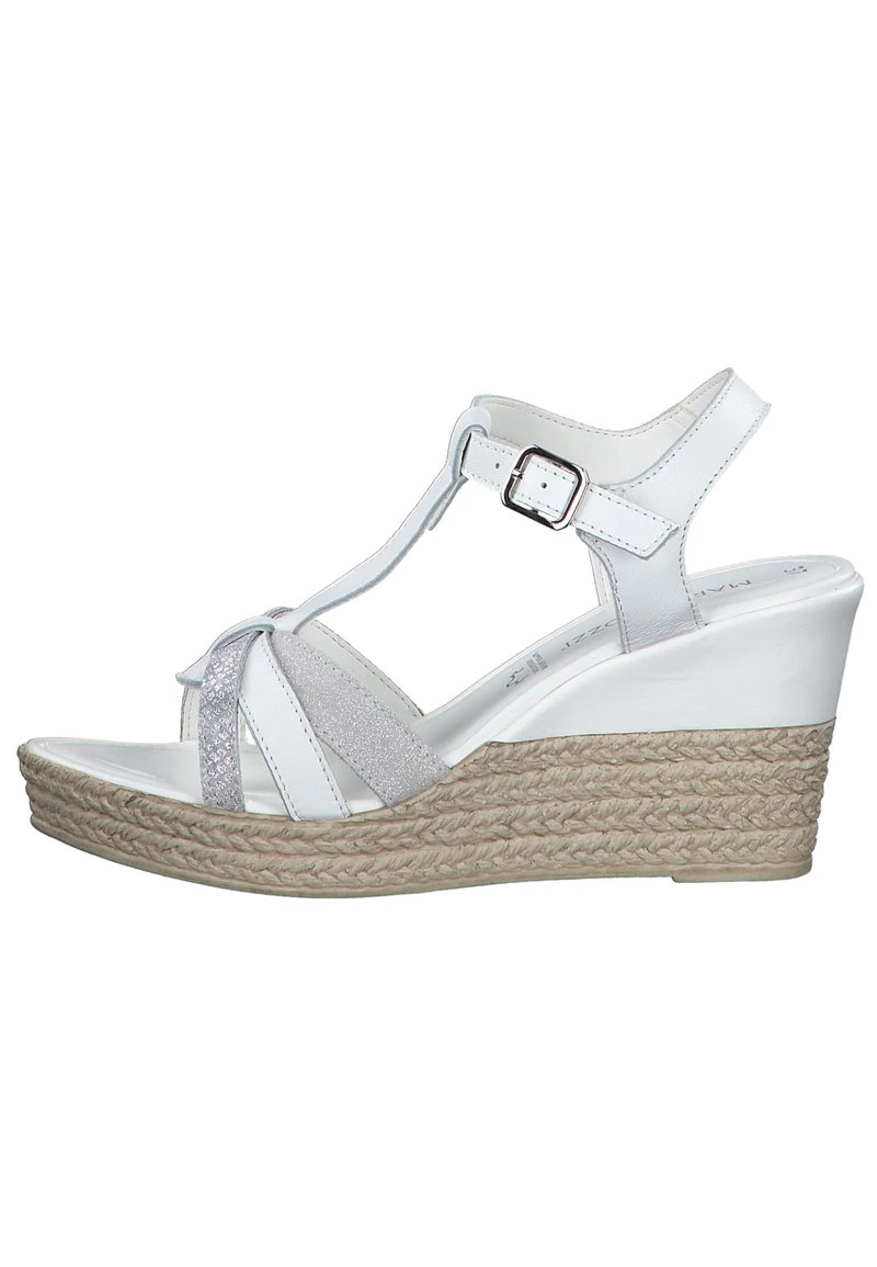 Marco Tozzi Femme Sandales Compensées White Comb 1 Marco Tozzi Femme Sandales Compensées White Comb