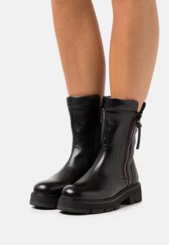 Marco Tozzi Femme Bottines à Plateau Black