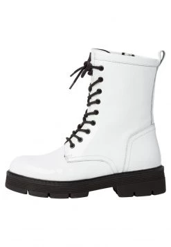 Marco Tozzi Femme Bottines à Plateau White Pat.comb