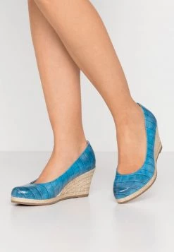 Marco Tozzi Escarpins Compensés Light Blue Femme