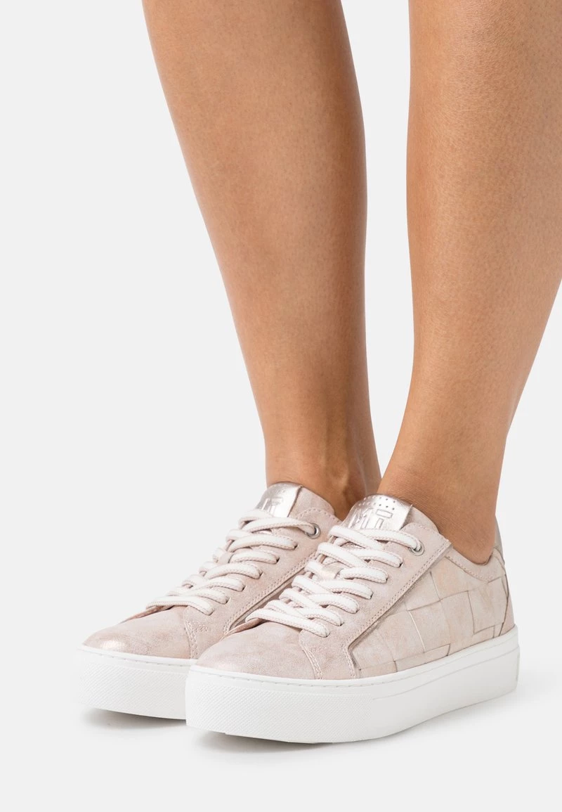 Marco Tozzi Femme Baskets Basses Rose Metallic 1 Marco Tozzi Femme Baskets Basses Rose Metallic