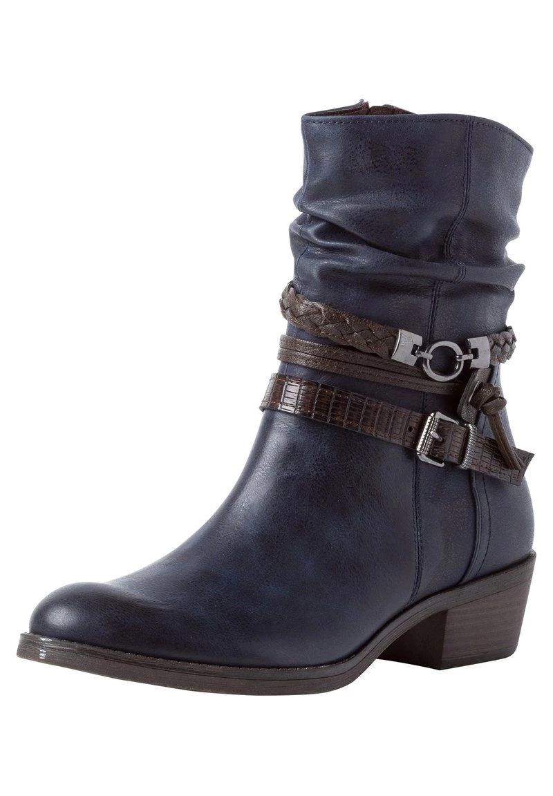 Marco Tozzi Santiags Navy Ant Comb Femme 2 Marco Tozzi Santiags Navy Ant Comb Femme – Image 2