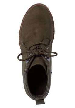 Marco Tozzi Bottines à Lacets Olive Comb Femme -Marco Tozzi Soldes Magasin 927a0a45f18941e29dc8069842ee88e2
