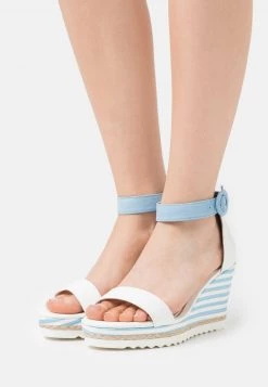 Marco Tozzi BY GUIDO MARIA KRETSCHMER Sandales à Talons Hauts White/light Blue Femme