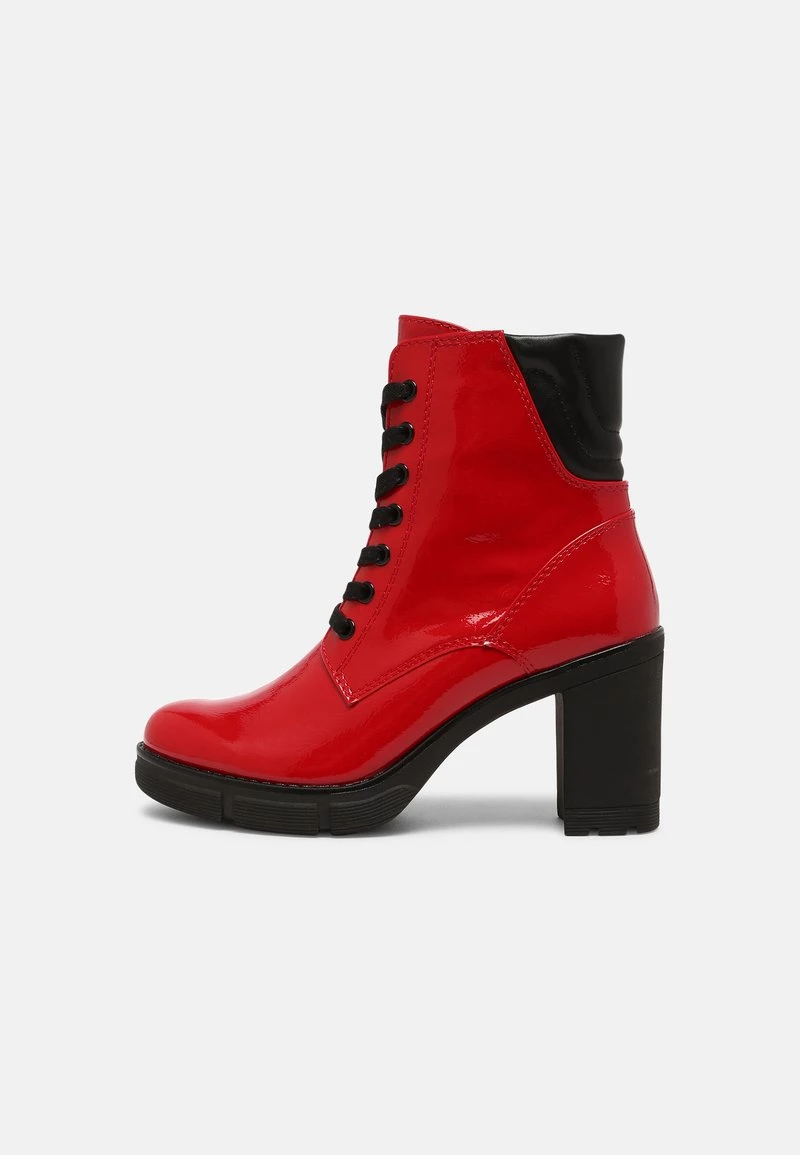 Marco Tozzi Bottines à Plateau Red Femme 2 Marco Tozzi Bottines à Plateau Red Femme – Image 2