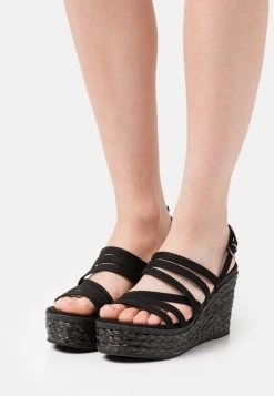 Marco Tozzi Femme Sandales à Talons Hauts Black