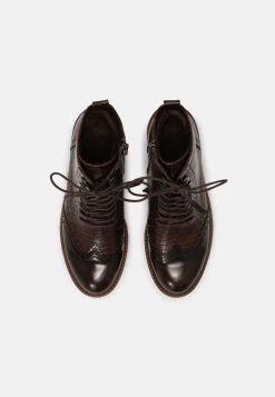 Marco Tozzi Femme Bottines à Lacets Mocca -Marco Tozzi Soldes Magasin a04ee164cde04af2b4305af858588c0e