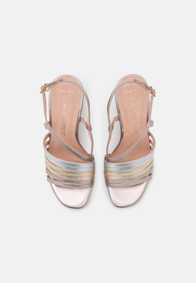 Marco Tozzi Sandales à Talons Hauts Rose Metallic Femme 6 Marco Tozzi Sandales à Talons Hauts Rose Metallic Femme – Image 6