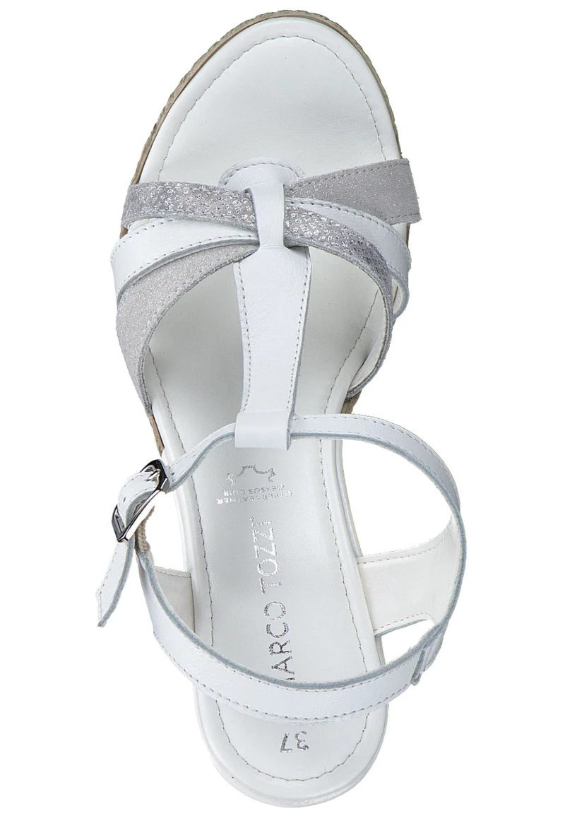 Marco Tozzi Femme Sandales Compensées White Comb 2 Marco Tozzi Femme Sandales Compensées White Comb – Image 2