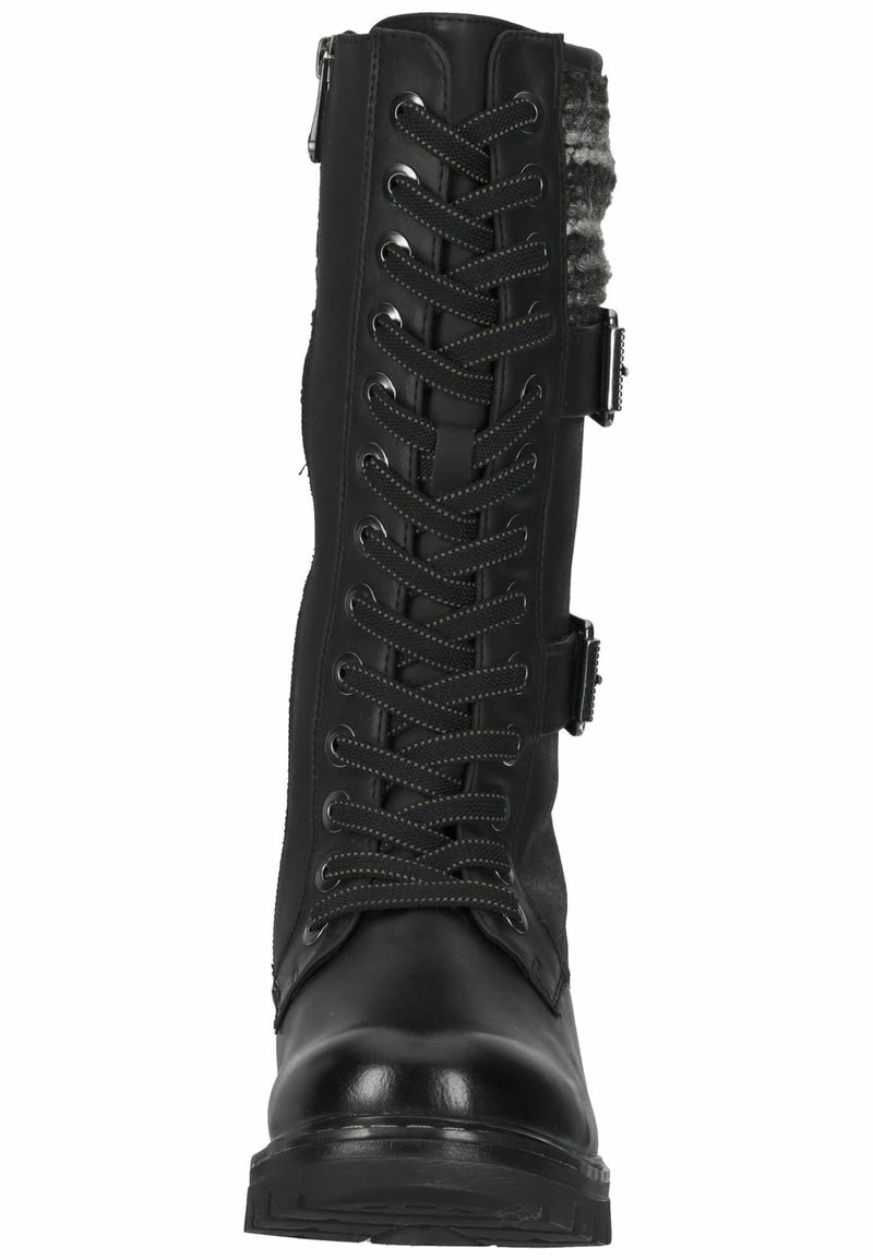 Marco Tozzi Bottes à Lacets Black Comb Femme 6 Marco Tozzi Bottes à Lacets Black Comb Femme – Image 6