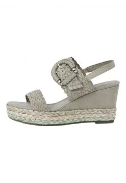 Marco Tozzi Femme Sandales à Talons Hauts Moss