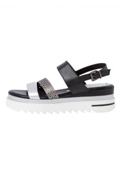 Marco Tozzi Sandales à Plateforme Black Ant.comb Femme