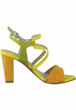 Marco Tozzi Femme Sandales à Talons Hauts Yellow Comb -Marco Tozzi Soldes Magasin b2df5917b89f4738ac969bd19dcaaaf5
