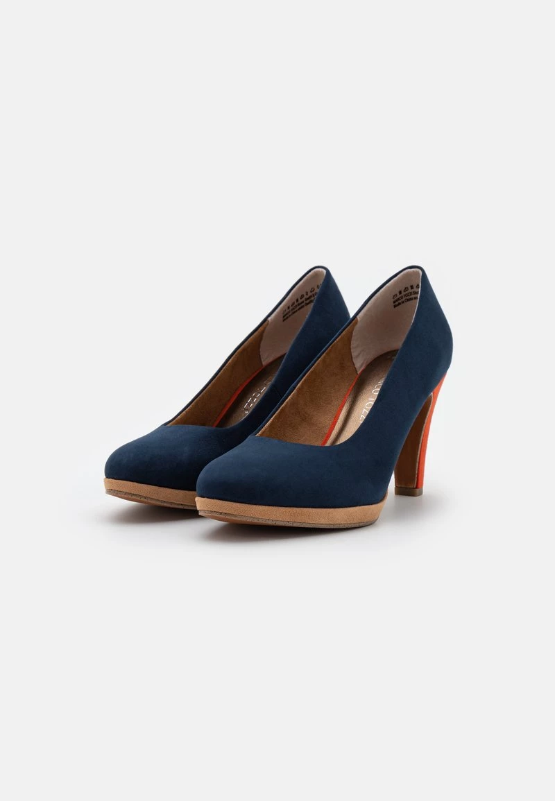 Marco Tozzi Femme Escarpins Navy/multi Coloured 3 Marco Tozzi Femme Escarpins Navy/multi Coloured – Image 3