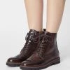 Marco Tozzi Femme Bottines à Lacets Mocca