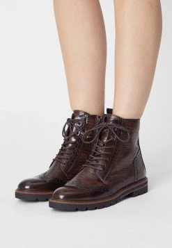 Marco Tozzi Femme Bottines à Lacets Mocca