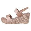 Marco Tozzi Sandales Compensées Nude Comb Femme