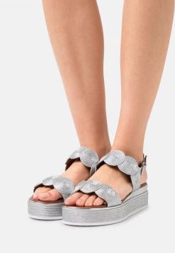 Marco Tozzi Sandales à Plateforme Silver Femme