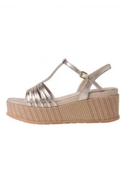 Marco Tozzi BY GUIDO MARIA KRETSCHMER Sandales à Plateforme Platinum Femme